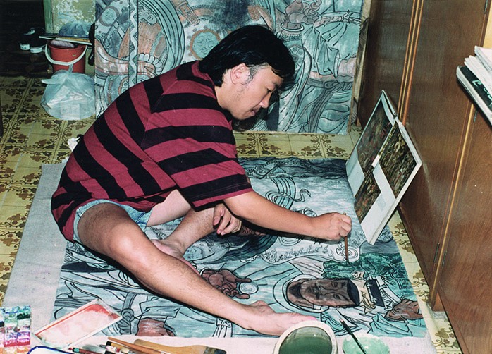42 1993年武艺绘制《永乐宫壁画》教学范画
