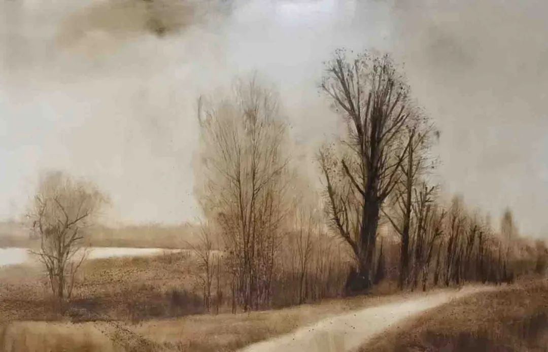 谢尔盖，《秋景》，100×150cm，2016