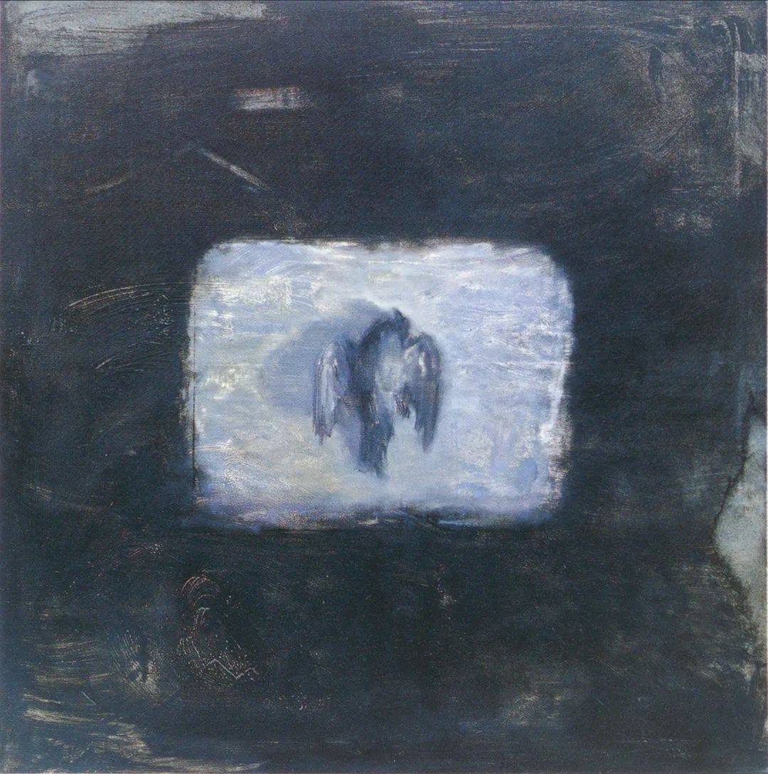 《死鸟系列No.1》，布面油画，100x100cm，2004