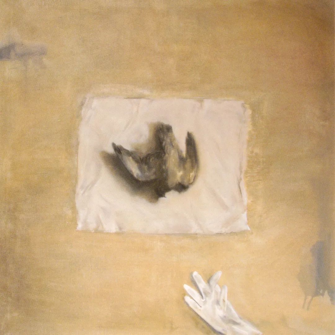 《死鸟系列No.2》，布面油画，100x100cm，2004