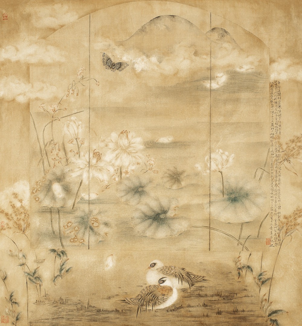 6、《物影》系列之二 91X86cm 纸本设色 2006年