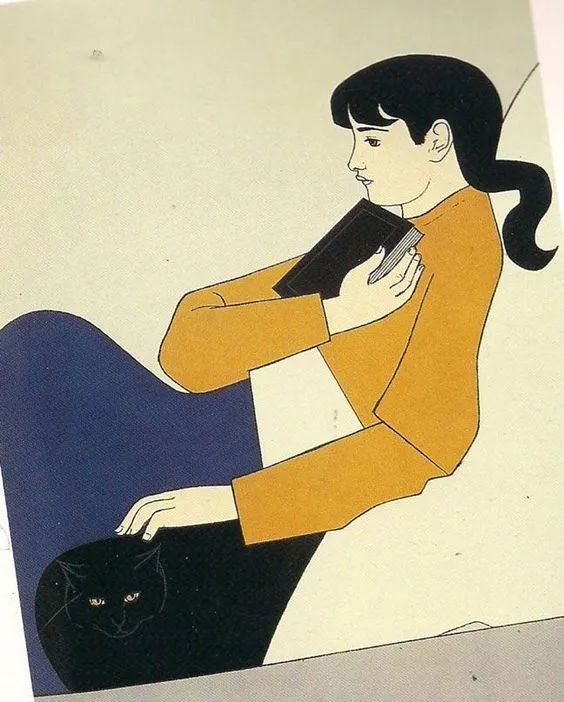 威尔·巴尼特笔下的猫与女人︱艺术名画