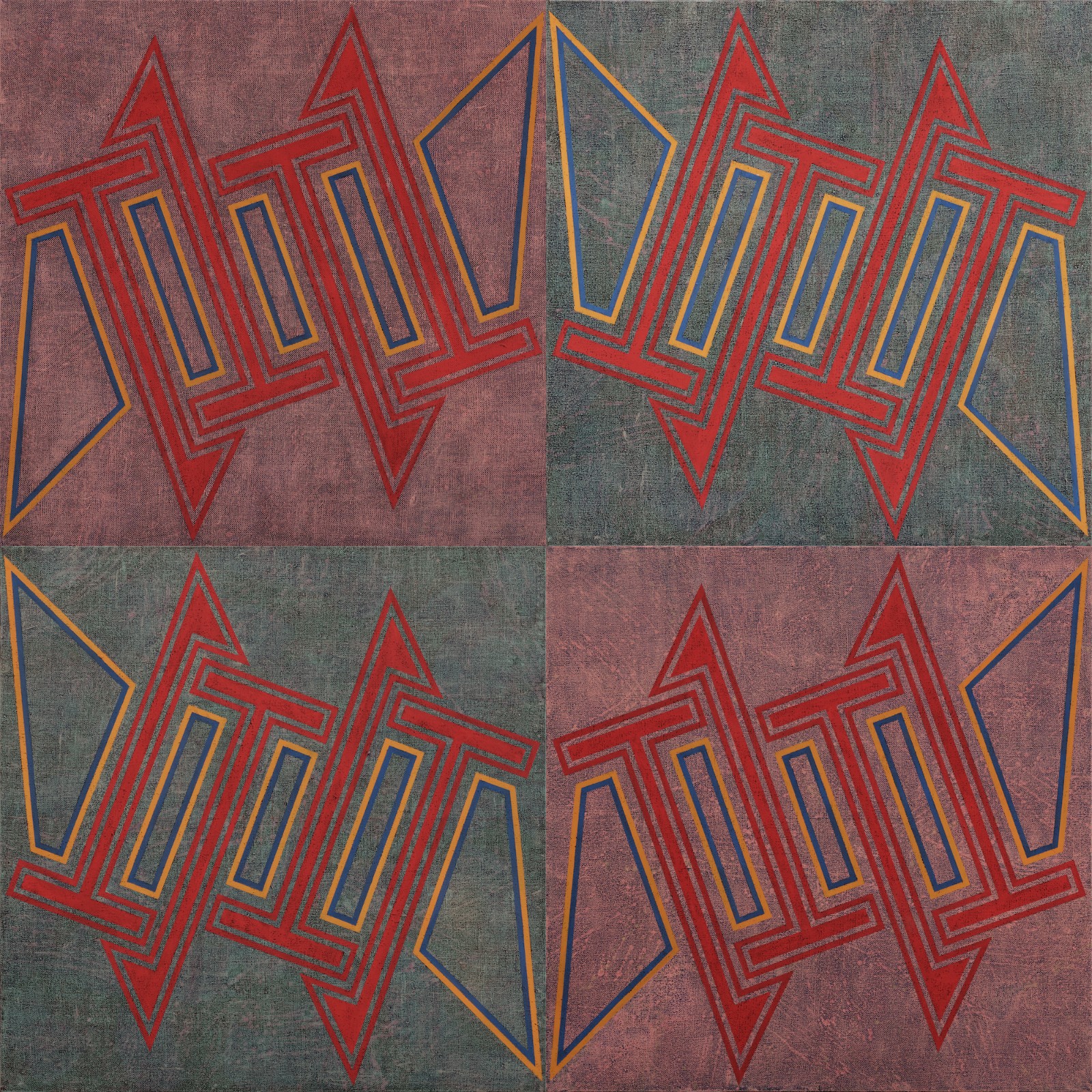 朱砂   290×290cm  布面矿物质颜料  2023