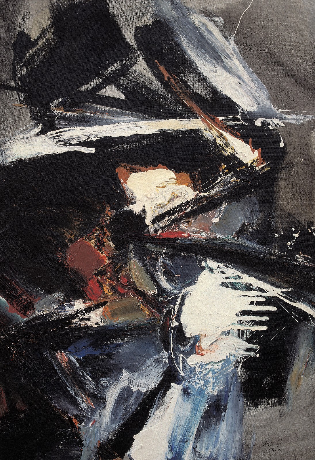 孟禄丁 生灵 90✖️130cm 布面油画 1987