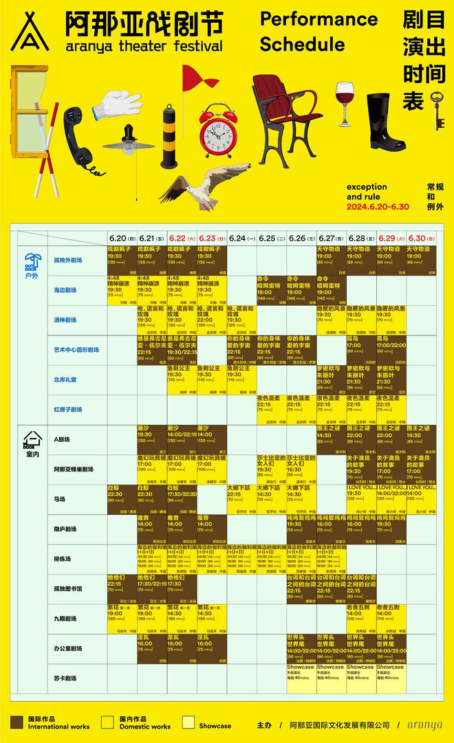 2024阿那亚戏剧节剧目公布，集齐八大国际戏剧节艺术总监