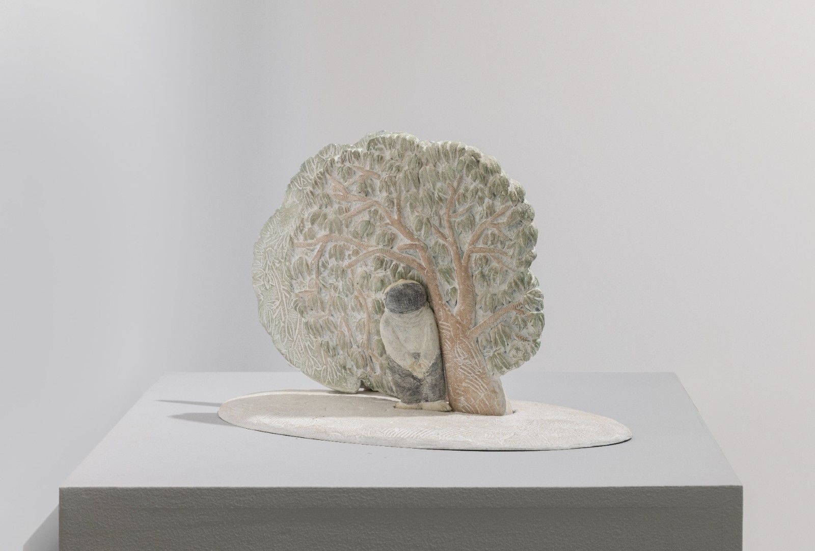 陈光耀，《约定》，2022，铸铜着⾊，32 × 28 × 20 cm，致谢艺术家