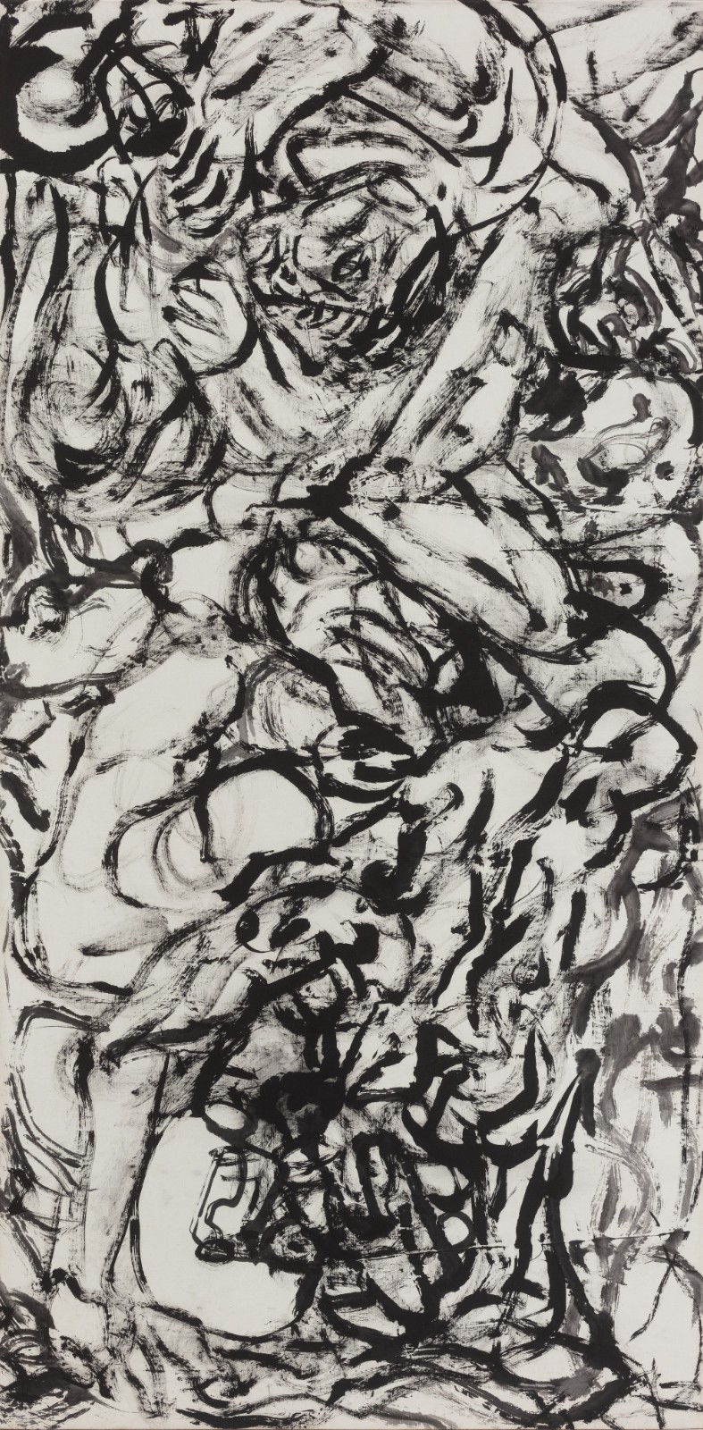 10 《相思》，纸本水墨，137 × 68 cm，1980s