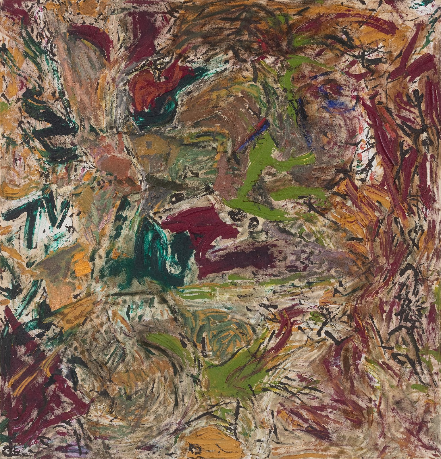 22 《并存》，布面油画，183 × 177 cm，1988